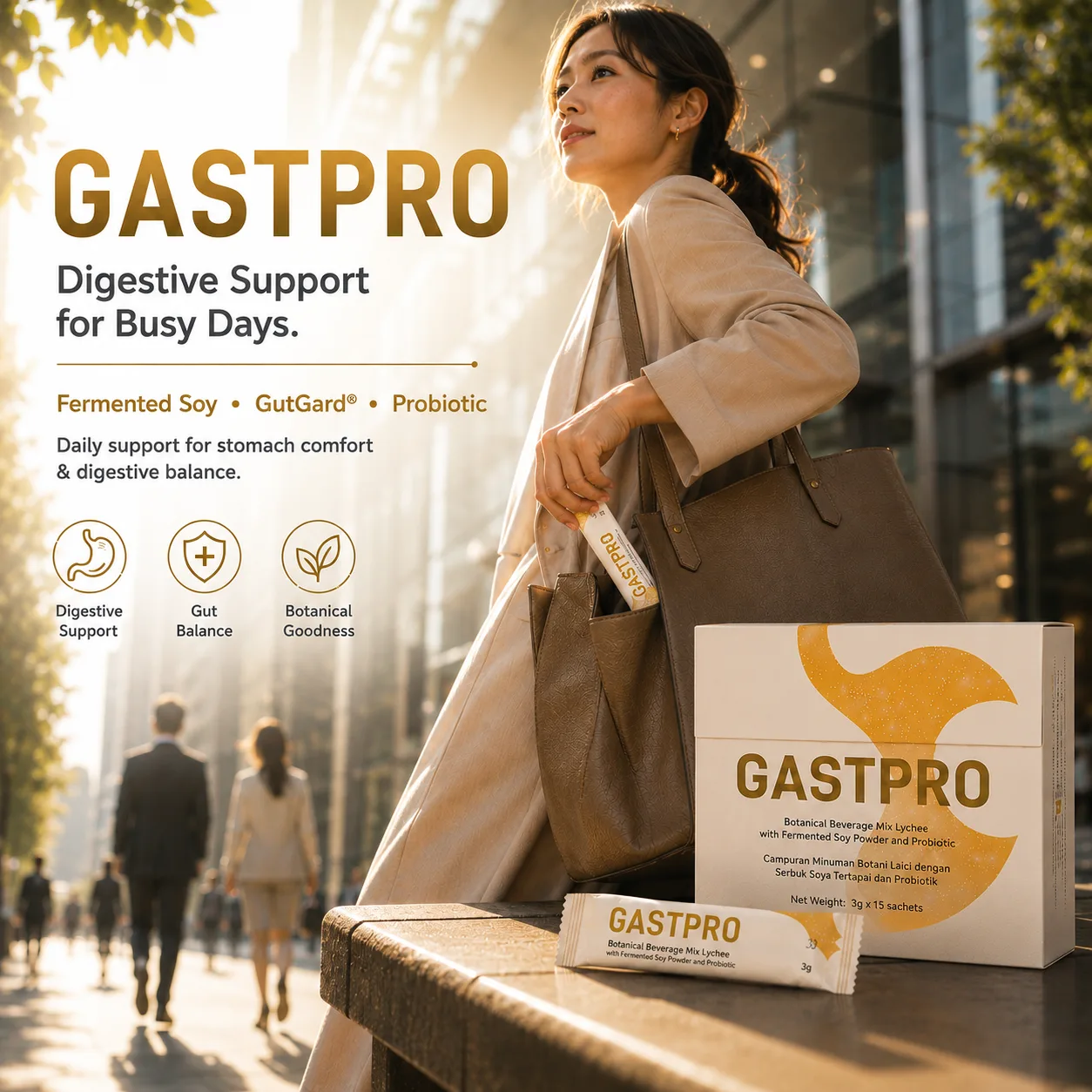 GASTPRO | Fermented Soy, GutGard® & Probiotic Digestive Wellness